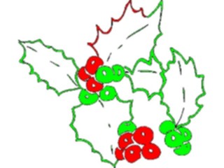 Sticker Custom Preview Image #070825 Holidays Christmas Holly Mistletoe Holly47