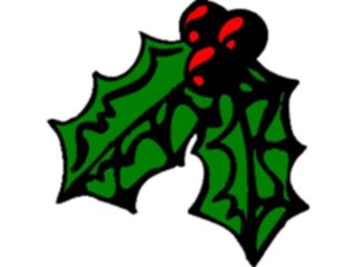 Sticker Custom Preview Image #070838 Holidays Christmas Holly Mistletoe Holly60