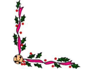 Sticker Custom Preview Image #070854 Holidays Christmas Holly Mistletoe Holly Bell Corner4