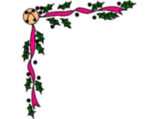 Sticker Custom Preview Image #070855 Holidays Christmas Holly Mistletoe Holly Bell Corner5