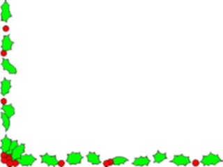 Sticker Custom Preview Image #070886 Holidays Christmas Holly Mistletoe Holly Corner01