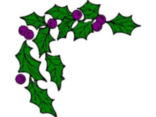 Sticker Custom Preview Image #070892 Holidays Christmas Holly Mistletoe Holly Corner07