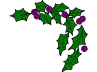 Sticker Custom Preview Image #070893 Holidays Christmas Holly Mistletoe Holly Corner08