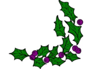 Sticker Custom Preview Image #070894 Holidays Christmas Holly Mistletoe Holly Corner09