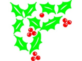 Sticker Custom Preview Image #070896 Holidays Christmas Holly Mistletoe Holly Corner11