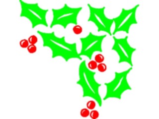 Sticker Custom Preview Image #070897 Holidays Christmas Holly Mistletoe Holly Corner12