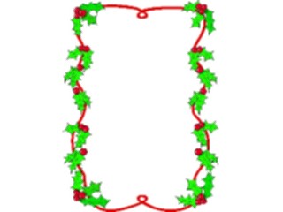 Sticker Custom Preview Image #070908 Holidays Christmas Holly Mistletoe Holly Frame09