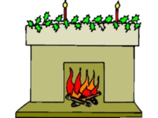 Sticker Custom Preview Image #070914 Holidays Christmas Holly Mistletoe Hollyon Mantle