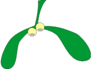 Sticker Custom Preview Image #070933 Holidays Christmas Holly Mistletoe Mistletoe1