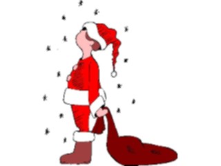 Sticker Custom Preview Image #070969 Holidays Christmas Santa Reindeer Boyin Santa Suit