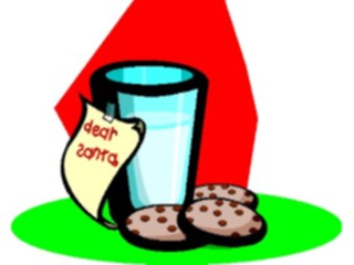 Sticker Custom Preview Image #070977 Holidays Christmas Santa Reindeer Cookies Milk