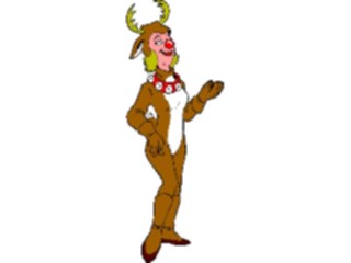 Sticker Custom Preview Image #070979 Holidays Christmas Santa Reindeer Costume Reindeer1