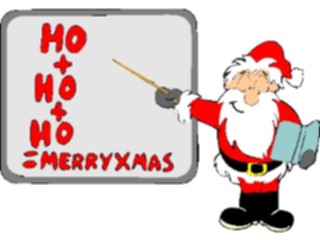 Sticker Custom Preview Image #071068 Holidays Christmas Santa Reindeer Ho Ho Ho Merry Xmas