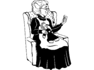 Sticker Custom Preview Image #071087 Holidays Christmas Santa Reindeer Mrs Claus Sewing