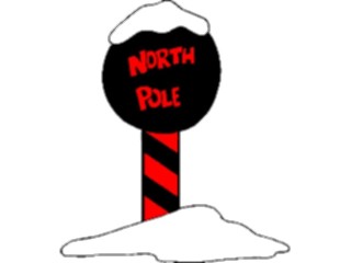 Sticker Custom Preview Image #071095 Holidays Christmas Santa Reindeer North Pole Sign5