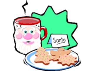 Sticker Custom Preview Image #071103 Holidays Christmas Santa Reindeer Plateof Cookies Mug