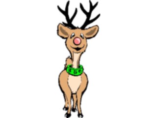 Sticker Custom Preview Image #071109 Holidays Christmas Santa Reindeer Reindeer02