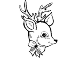 Sticker Custom Preview Image #071111 Holidays Christmas Santa Reindeer Reindeer04