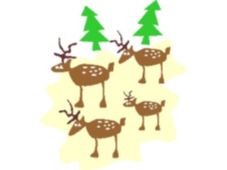 Sticker Custom Preview Image #071120 Holidays Christmas Santa Reindeer Reindeer13
