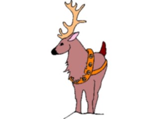 Sticker Custom Preview Image #071137 Holidays Christmas Santa Reindeer Reindeer30
