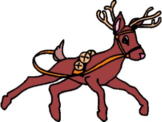 Sticker Custom Preview Image #071143 Holidays Christmas Santa Reindeer Reindeer36