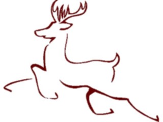 Sticker Custom Preview Image #071154 Holidays Christmas Santa Reindeer Reindeer Graphic