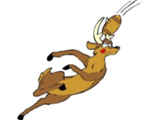 Sticker Custom Preview Image #071160 Holidays Christmas Santa Reindeer Reindeer Playing Football