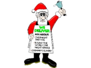 Sticker Custom Preview Image #071215 Holidays Christmas Santa Reindeer Santa Advertising