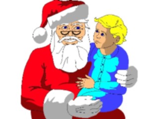 Sticker Custom Preview Image #071238 Holidays Christmas Santa Reindeer Santa Child1