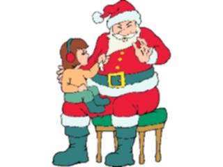 Sticker Custom Preview Image #071240 Holidays Christmas Santa Reindeer Santa Child3