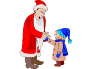 Sticker Custom Preview Image #071244 Holidays Christmas Santa Reindeer Santa Child7