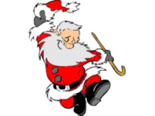 Sticker Custom Preview Image #071249 Holidays Christmas Santa Reindeer Santa Clicking Heels