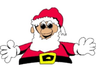 Sticker Custom Preview Image #071253 Holidays Christmas Santa Reindeer Santa Costume1