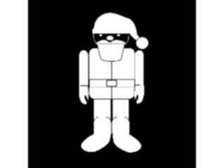 Sticker Custom Preview Image #071265 Holidays Christmas Santa Reindeer Santa Doll2
