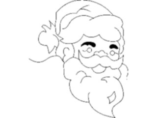Sticker Custom Preview Image #071292 Holidays Christmas Santa Reindeer Santa Face14