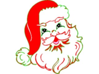 Sticker Custom Preview Image #071305 Holidays Christmas Santa Reindeer Santa Face27