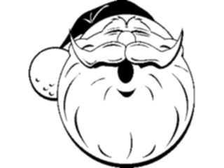Sticker Custom Preview Image #071308 Holidays Christmas Santa Reindeer Santa Face30