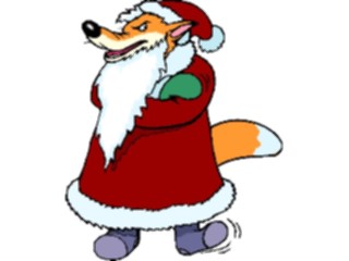 Sticker Custom Preview Image #071319 Holidays Christmas Santa Reindeer Santa Fox