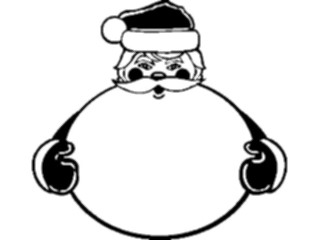Sticker Custom Preview Image #071324 Holidays Christmas Santa Reindeer Santa Frame5