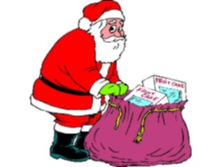 Sticker Custom Preview Image #071325 Holidays Christmas Santa Reindeer Santa Fruit Cake