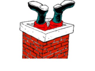 Sticker Custom Preview Image #071351 Holidays Christmas Santa Reindeer Santain Chimney07