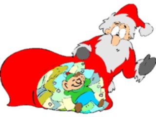 Sticker Custom Preview Image #071379 Holidays Christmas Santa Reindeer Santa Letters