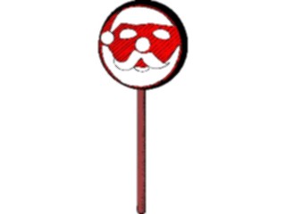Sticker Custom Preview Image #071383 Holidays Christmas Santa Reindeer Santa Lollipop