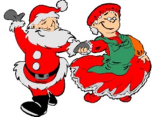 Sticker Custom Preview Image #071392 Holidays Christmas Santa Reindeer Santa Mrs Claus