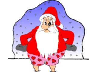 Sticker Custom Preview Image #071394 Holidays Christmas Santa Reindeer Santa No Pants