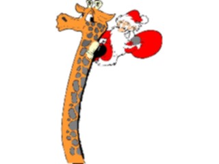 Sticker Custom Preview Image #071396 Holidays Christmas Santa Reindeer Santaon Giraffe