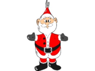 Sticker Custom Preview Image #071412 Holidays Christmas Santa Reindeer Santa Ornament
