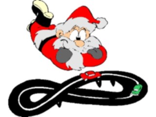 Sticker Custom Preview Image #071431 Holidays Christmas Santa Reindeer Santa Race Cars