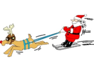 Sticker Custom Preview Image #071438 Holidays Christmas Santa Reindeer Santa Reindeer02