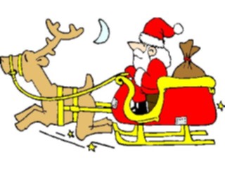 Sticker Custom Preview Image #071439 Holidays Christmas Santa Reindeer Santa Reindeer03